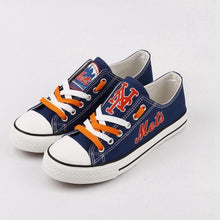 Load image into Gallery viewer, New York Mets MLB Apparel Unisex Novelty Design Luminous Letter Canvas Shoes Personalized Full Color Full Plus Size Best Gift Printed Logo Team