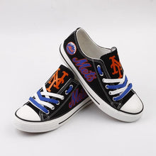 Load image into Gallery viewer, New York Mets MLB Apparel Unisex Novelty Design Luminous Letter Canvas Shoes Personalized Full Color Full Plus Size Best Gift Printed Logo Team
