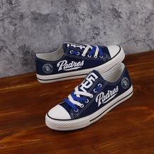 Load image into Gallery viewer, San Diego Padres MLB Apparel Unisex Novelty Design Luminous Letter Canvas Shoes Personalized Full Color Full Plus Size Best Gift Printed Logo Team