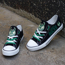 Load image into Gallery viewer, Milwaukee Bucks NBA Apparel Unisex Breathable Shoes Custom Limited Black Full Plus Size Best Gift Printed Logo Team