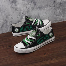 Load image into Gallery viewer, Milwaukee Bucks NBA Apparel Unisex Breathable Shoes Custom Limited Black Full Plus Size Best Gift Printed Logo Team