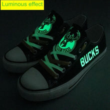Load image into Gallery viewer, Milwaukee Bucks NBA Apparel Unisex Breathable Shoes Custom Limited Black Full Plus Size Best Gift Printed Logo Team