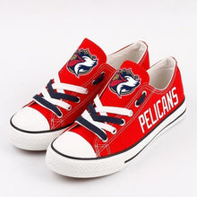 Load image into Gallery viewer, New Orleans Pelicans NBA Apparel Unisex Novelty Design Letter &amp; Logo Canvas Shoes Personalized Full Color Full Plus Size Best Gift Printed Logo Team