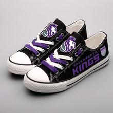 Load image into Gallery viewer, Sacramento Kings NBA Apparel Unisex Breathable Shoes Custom Limited Black Full Plus Size Best Gift Printed Logo Team