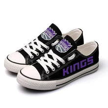 Load image into Gallery viewer, Sacramento Kings NBA Apparel Unisex Breathable Shoes Custom Limited Black Full Plus Size Best Gift Printed Logo Team
