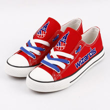 Load image into Gallery viewer, Washington Wizards NFL Apparel Women Glow In The Dark Casual Shoes Red/Black Full Plus Size Best Gift Printed Logo Team