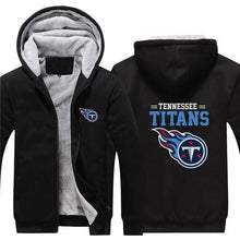 Load image into Gallery viewer, Tennessee Titans NFL Apparel Men Zipper 3D Sweatshirt Jacket Red/Black/Navy Full Plus Size Best Gift Printed Logo Team
