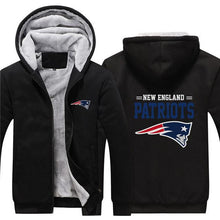 Load image into Gallery viewer, New England Patriots NFL Apparel Men Zipper 3D Sweatshirt Jacket Red/Black/Navy Full Plus Size Best Gift Printed Logo Team