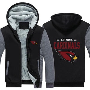 Arizona Cardinals NFL Apparel Men Zipper 3D Sweatshirt Jacket Red/Black/Navy Full Plus Size Best Gift Printed Logo Team