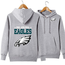 Load image into Gallery viewer, Philadelphia Eagle NFL Apparel Unisex Polyester Sport Pullover Hoodie Sweatshirt Black/Gray/Red/White/Yellow Full Plus Size Best Gift Printed Logo Team