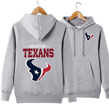Load image into Gallery viewer, Houston Texans NFL Apparel Unisex Polyester Sport Pullover Hoodie Sweatshirt Black/Gray/Red/White/Yellow Full Plus Size Best Gift Printed Logo Team