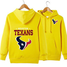Load image into Gallery viewer, Houston Texans NFL Apparel Unisex Polyester Sport Pullover Hoodie Sweatshirt Black/Gray/Red/White/Yellow Full Plus Size Best Gift Printed Logo Team