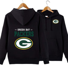 Load image into Gallery viewer, Green Bay Packers NFL Apparel Unisex Polyester Sport Pullover Hoodie Sweatshirt Black/Gray/Red/White/Yellow Full Plus Size Best Gift Printed Logo Team