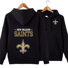 Load image into Gallery viewer, New Orleans Saints NFL Apparel Unisex Polyester Sport Pullover Hoodie Sweatshirt Black/Gray/Red/White/Yellow Full Plus Size Best Gift Printed Logo Team