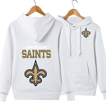 Load image into Gallery viewer, New Orleans Saints NFL Apparel Unisex Polyester Sport Pullover Hoodie Sweatshirt Black/Gray/Red/White/Yellow Full Plus Size Best Gift Printed Logo Team