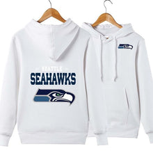 Load image into Gallery viewer, Seattle Seahawks NFL Apparel Unisex Polyester Sport Pullover Hoodie Sweatshirt Black/Gray/Red/White/Yellow Full Plus Size Best Gift Printed Logo Team