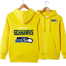 Load image into Gallery viewer, Seattle Seahawks NFL Apparel Unisex Polyester Sport Pullover Hoodie Sweatshirt Black/Gray/Red/White/Yellow Full Plus Size Best Gift Printed Logo Team