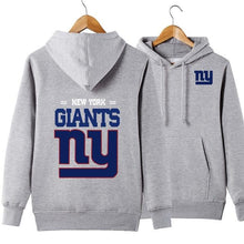 Load image into Gallery viewer, New York Giants NFL Apparel Unisex Polyester Sport Pullover Hoodie Sweatshirt Black/Gray/Red/White/Yellow Full Plus Size Best Gift Printed Logo Team