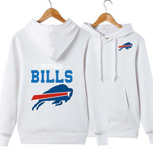 Load image into Gallery viewer, Buffalo Bills NFL Apparel Unisex Polyester Sport Pullover Hoodie Sweatshirt Black/Gray/Red/White/Yellow Full Plus Size Best Gift Printed Logo Team