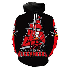 Load image into Gallery viewer, Tampa Bay Buccaneers NFL Apparel Men 3D Polyester Hoodie Sweatshirt Personalized Full Color Full Plus Size Best Gift Printed Logo Team