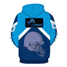 Load image into Gallery viewer, Detroit Lions NFL Apparel Men 3D Polyester Hoodie Sweatshirt Personalized Full Color Full Plus Size Best Gift Printed Logo Team