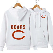 Load image into Gallery viewer, Chicago Bears NFL Apparel Unisex Polyester Sport Pullover Hoodie Sweatshirt Black/Gray/Red/White/Yellow Full Plus Size Best Gift Printed Logo Team