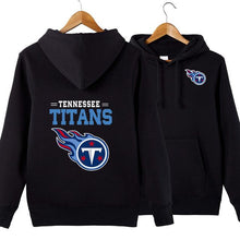 Load image into Gallery viewer, Tennessee Titans NFL Apparel Unisex Polyester Sport Pullover Hoodie Sweatshirt Black/Gray/Red/White/Yellow Full Plus Size Best Gift Printed Logo Team
