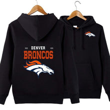 Load image into Gallery viewer, Denver Broncos NFL Apparel Unisex Polyester Sport Pullover Hoodie Sweatshirt Black/Gray/Red/White/Yellow Full Plus Size Best Gift Printed Logo Team