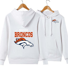 Load image into Gallery viewer, Denver Broncos NFL Apparel Unisex Polyester Sport Pullover Hoodie Sweatshirt Black/Gray/Red/White/Yellow Full Plus Size Best Gift Printed Logo Team