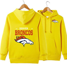 Load image into Gallery viewer, Denver Broncos NFL Apparel Unisex Polyester Sport Pullover Hoodie Sweatshirt Black/Gray/Red/White/Yellow Full Plus Size Best Gift Printed Logo Team