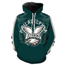Load image into Gallery viewer, Philadelphia Eagle NFL Apparel Men 3D Polyester Hoodie Sweatshirt Personalized Full Color Full Plus Size Best Gift Printed Logo Team