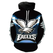Load image into Gallery viewer, Philadelphia Eagle NFL Apparel Men 3D Polyester Hoodie Sweatshirt Personalized Full Color Full Plus Size Best Gift Printed Logo Team