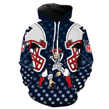 Load image into Gallery viewer, New England Patriots NFL Apparel Men 3D Polyester Hoodie Sweatshirt Personalized Full Color Full Plus Size Best Gift Printed Logo Team