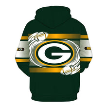 Load image into Gallery viewer, Green Bay Packers NFL Apparel Men 3D Polyester Hoodie Sweatshirt Personalized Full Color Full Plus Size Best Gift Printed Logo Team