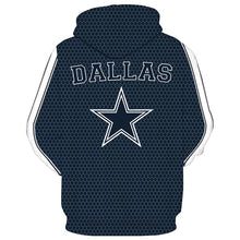 Load image into Gallery viewer, Dallas Cowboys NFL Apparel Men 3D Polyester Hoodie Sweatshirt Personalized Full Color Full Plus Size Best Gift Printed Logo Team
