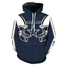 Load image into Gallery viewer, Dallas Cowboys NFL Apparel Men 3D Polyester Hoodie Sweatshirt Personalized Full Color Full Plus Size Best Gift Printed Logo Team