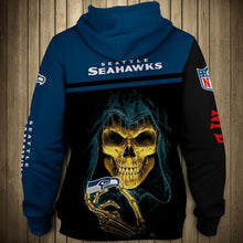 Load image into Gallery viewer, Seattle Seahawks NFL Apparel Men 3D Polyester Zipper Hoodie Sweatshirt Personalized Full Color Full Plus Size Best Gift Printed Logo Team