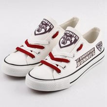 Load image into Gallery viewer, St. Bonaventure Basketball High School Unisex Printed Custom Letter &amp; Logo Canvas Shoes White Full Plus Size Best Gift Printed Logo Team