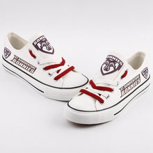 Load image into Gallery viewer, St. Bonaventure Basketball High School Unisex Printed Custom Letter &amp; Logo Canvas Shoes White Full Plus Size Best Gift Printed Logo Team