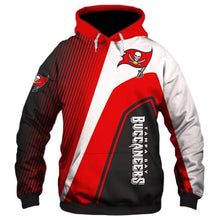 Load image into Gallery viewer, Tampa Bay Buccaneers NFL Apparel Men 3D Polyester Hoodie Sweatshirt Personalized Full Color Full Plus Size Best Gift Printed Logo Team