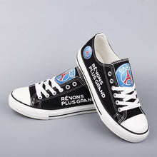Load image into Gallery viewer, Paris Saint-Germain Soccer Team Top Selling Custom Sport Shoes Sneaker Blue/Black Full Plus Size Best Gift Printed Logo Team