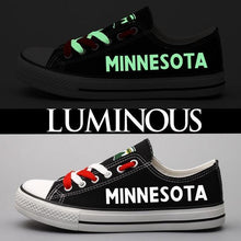 Load image into Gallery viewer, Minnesota Wild NFL Apparel Unisex Novelty Design Super Comfort Canvas Shoes Personalized Full Color Full Plus Size Best Gift Printed Logo Team