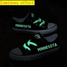 Load image into Gallery viewer, Minnesota Wild NFL Apparel Unisex Novelty Design Super Comfort Canvas Shoes Personalized Full Color Full Plus Size Best Gift Printed Logo Team