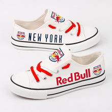 Load image into Gallery viewer, New York Red Bulls Apparel Unisex Unique Design Printed Letter &amp; Logo Canvas Shoes Red/White Full Plus Size Best Gift Printed Logo Team