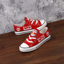 Load image into Gallery viewer, New York Red Bulls Apparel Unisex Unique Design Printed Letter &amp; Logo Canvas Shoes Red/White Full Plus Size Best Gift Printed Logo Team