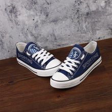 Load image into Gallery viewer, Sporting Kansas City Apparel Unisex Unique Design Super Comfort Canvas Shoes Blue/White Full Plus Size Best Gift Printed Logo Team