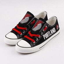 Load image into Gallery viewer, Portland Trail Blazers NBA Apparel Unisex Breathable Shoes Custom Limited Black/White Full Plus Size Best Gift Printed Logo Team